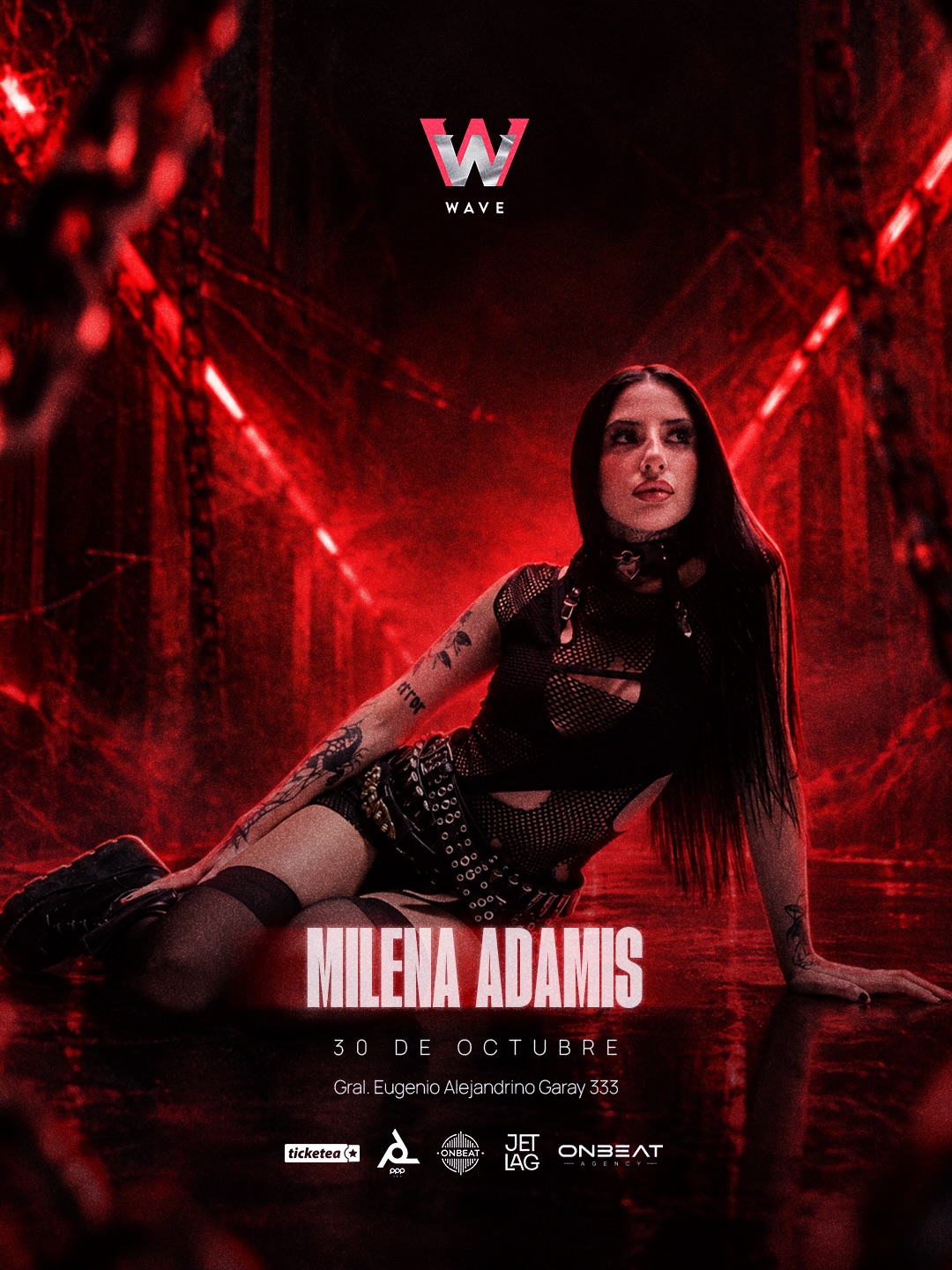 Afiche original WAVE – MILENA ADAMIS, 30 de octubre, Jetlag